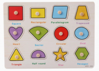 Wooden Knob Boardgame : Shapes