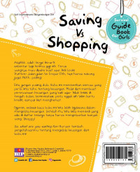 Survival guide book for girls: Saving vs shopping