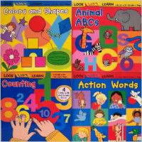 Look Lift Learn 4 Pack (Colors and Shapes, Animal ABCs, Counting, Action Words) Paperback