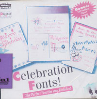 Celebration Fonts : The Perfect Fonts for any Holiday