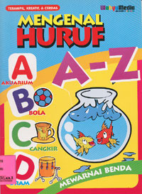 Mengenal Huruf A-Z : Mewarnai Benda