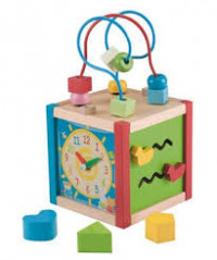 Image of Mini Wooden Activity Cube