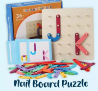 Image of Mainan Montessori Nail Board Jigsaw Puzzle