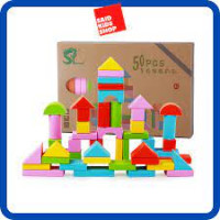 Image of Blok Bangunan Kayu 50pcs