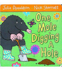 One mole digging a hole
