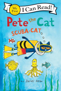 Image of Pete the cat scuba-cat