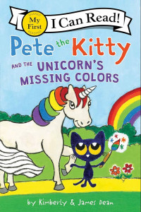 Image of Pete the kitty and the unicorn's missing colors