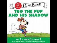Image of Tug the pup and his shadow