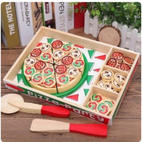 Image of Wooden Pizza Pretend Toys